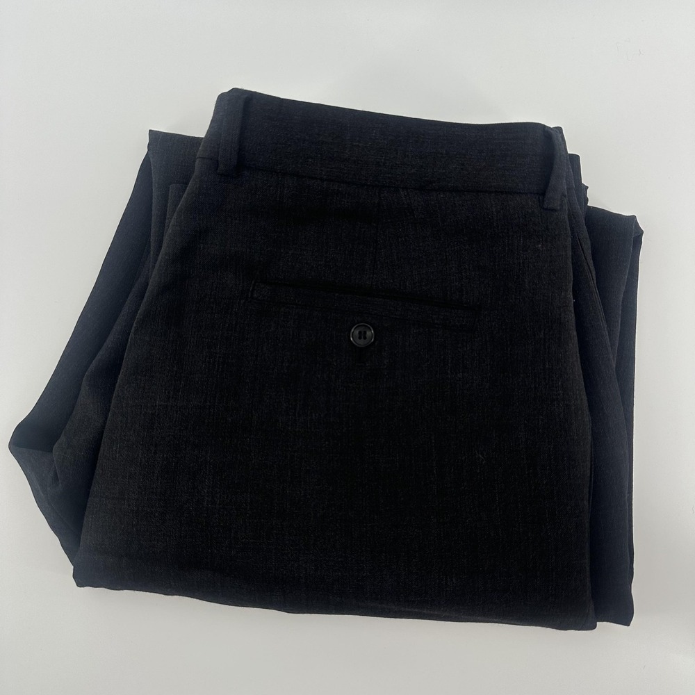J Crew Dress Pants Mens 35x32 Gray Wool Pleated Straight Leg Business Workwear